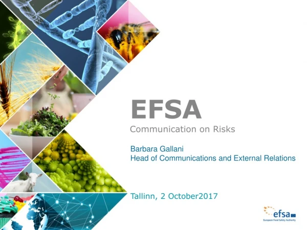 EFSA Communication on Risks
