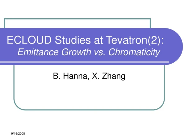 ECLOUD Studies at Tevatron(2): Emittance Growth vs. Chromaticity