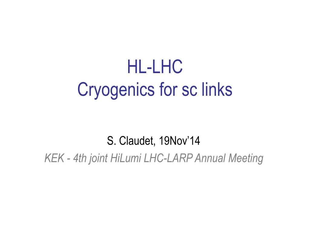 hl lhc cryogenics for sc links
