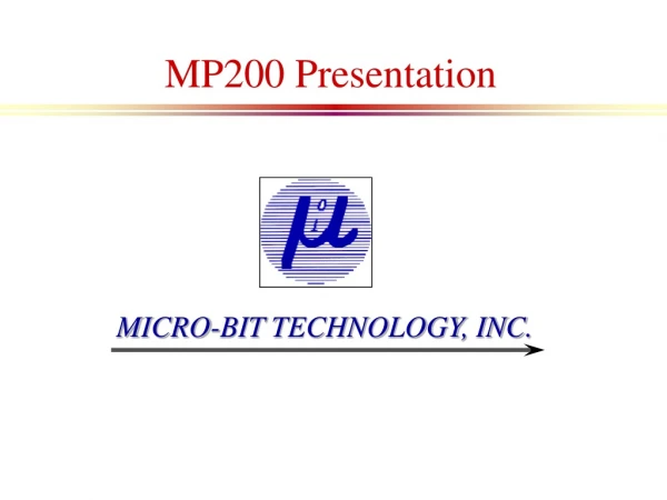 MP200 Presentation