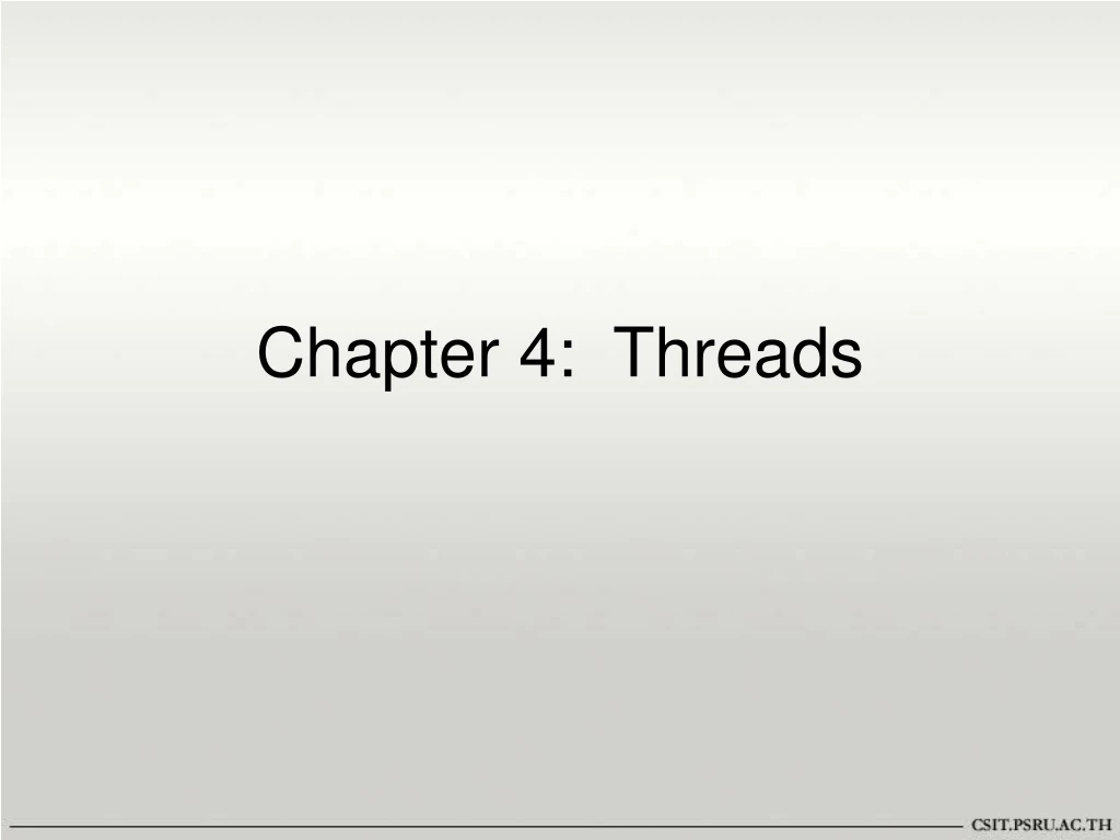 chapter 4 threads