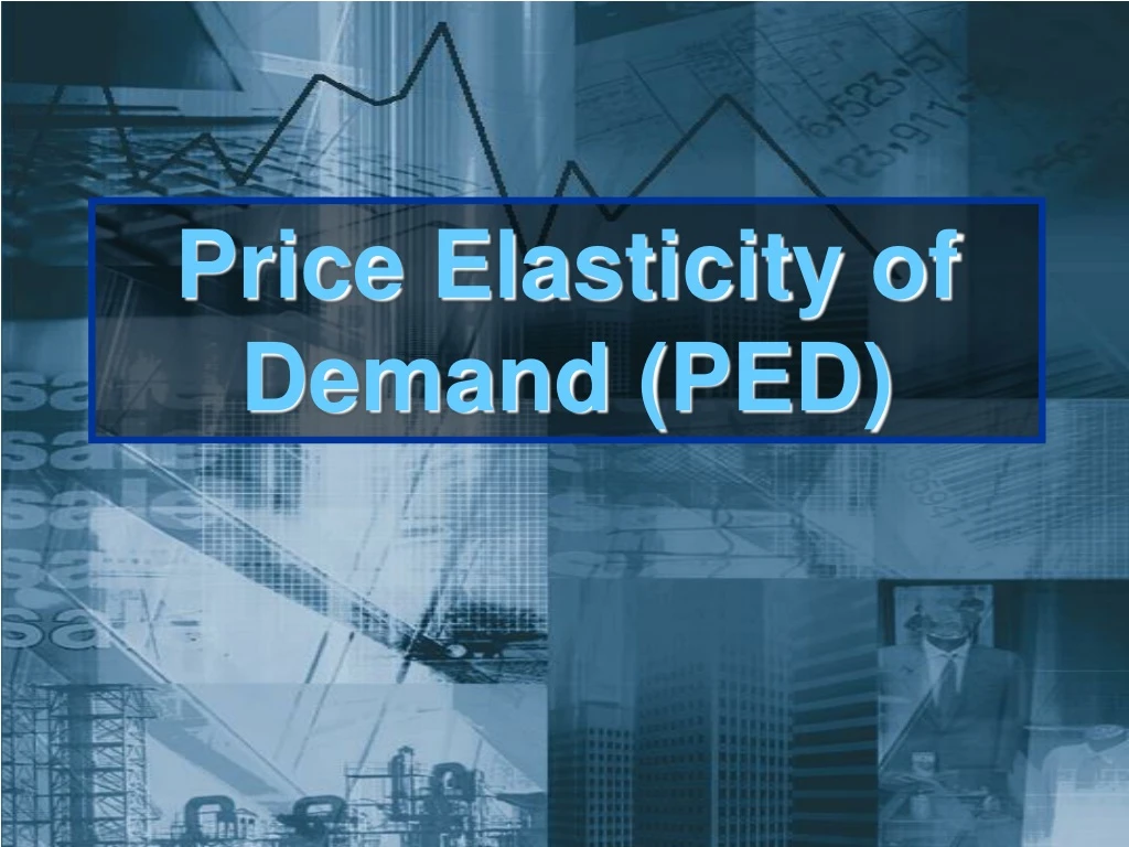 price elasticity of demand ped