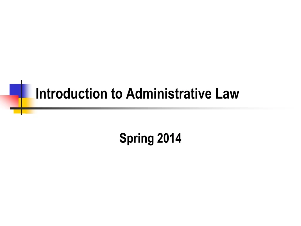 introduction to administrative law