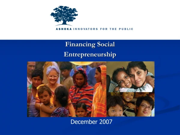 Financing Social Entrepreneurship