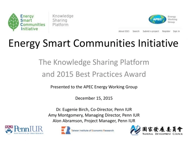 Energy Smart Communities Initiative