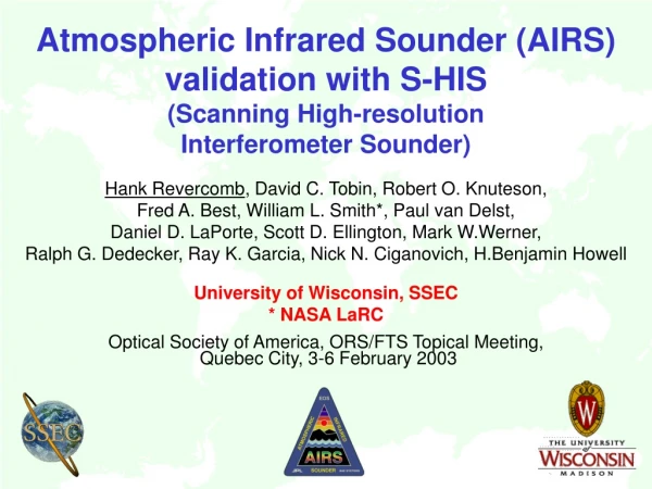 Atmospheric Infrared Sounder (AIRS) validation with S-HIS
