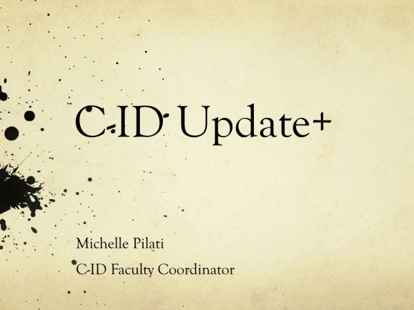 C-ID Update+