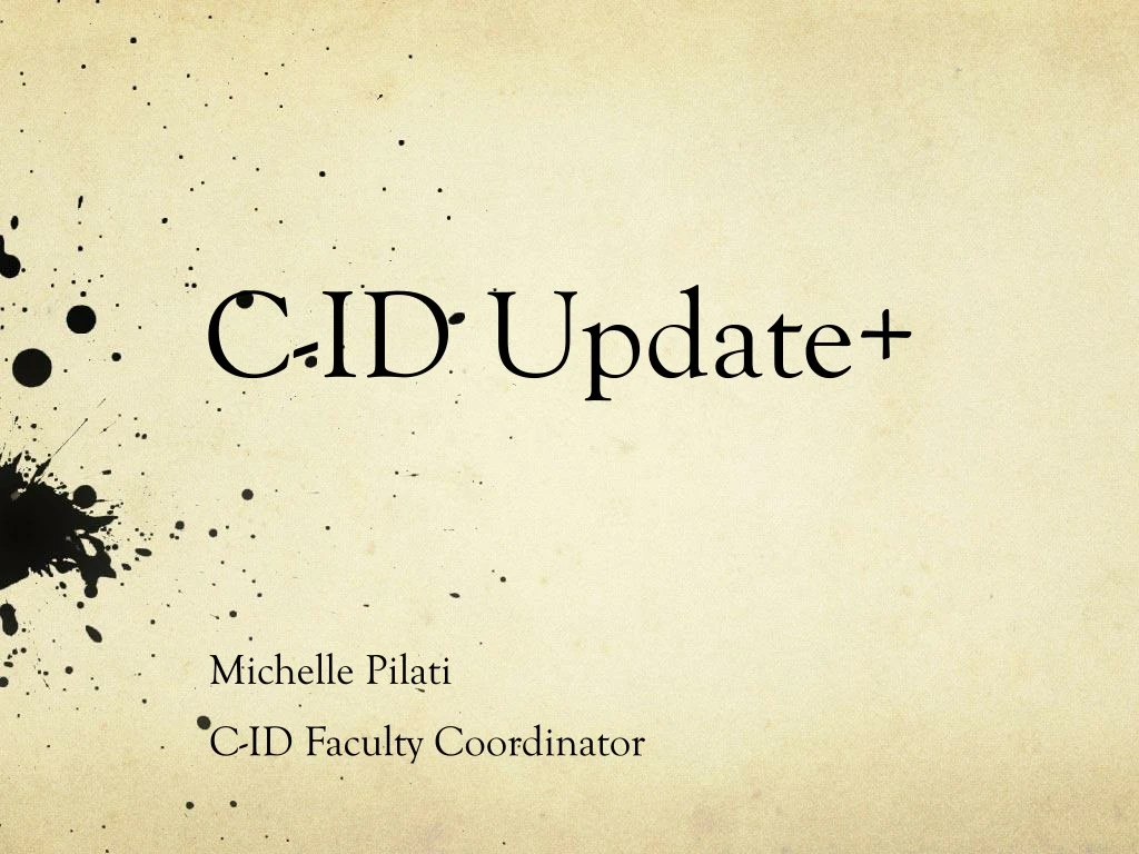 c id update