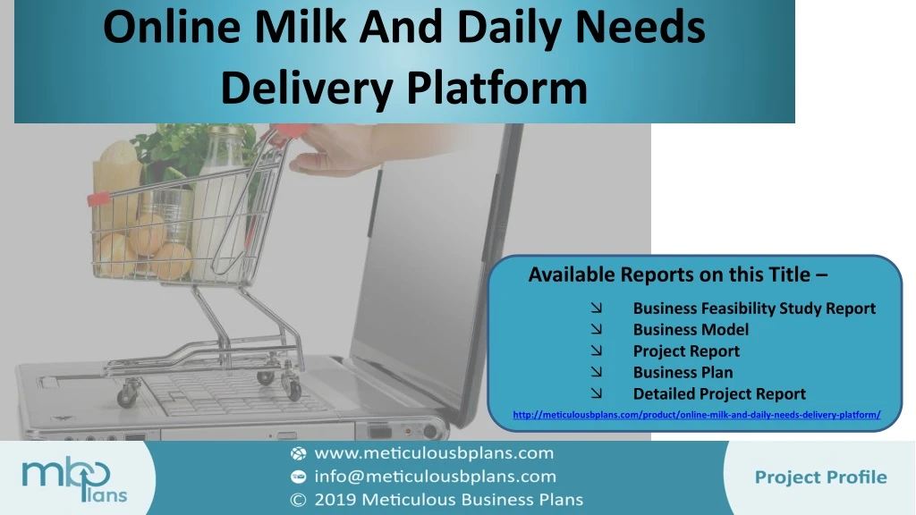 online milk and daily needs delivery platform