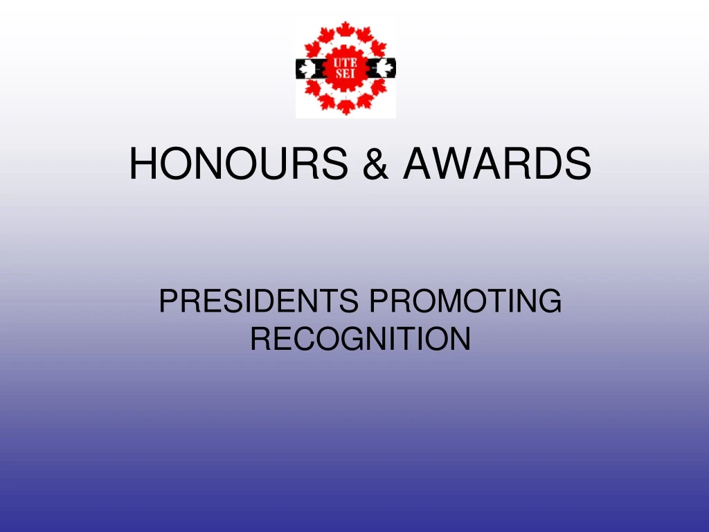 honours awards