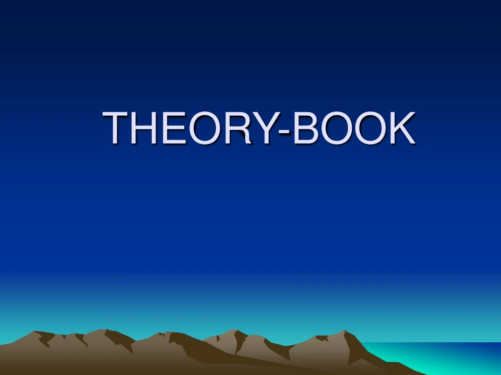 theory book