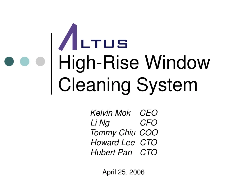 high rise window cleaning system