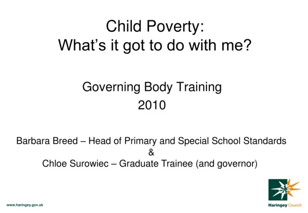 Child Poverty: What’s it got to do with me?