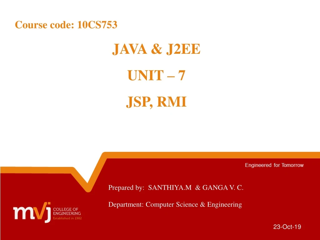 course code 10cs753