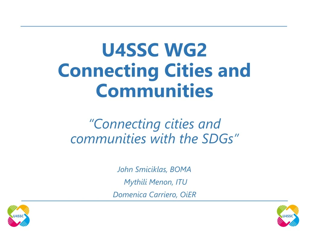 u4ssc wg2 connecting cities and communities