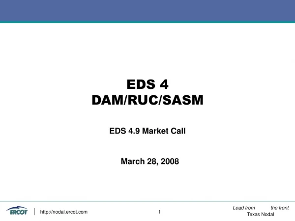 EDS 4 DAM/RUC/SASM