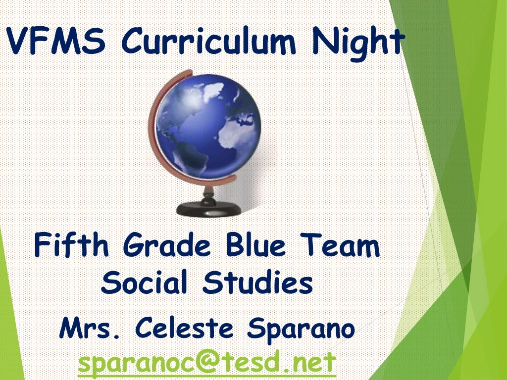 vfms curriculum night