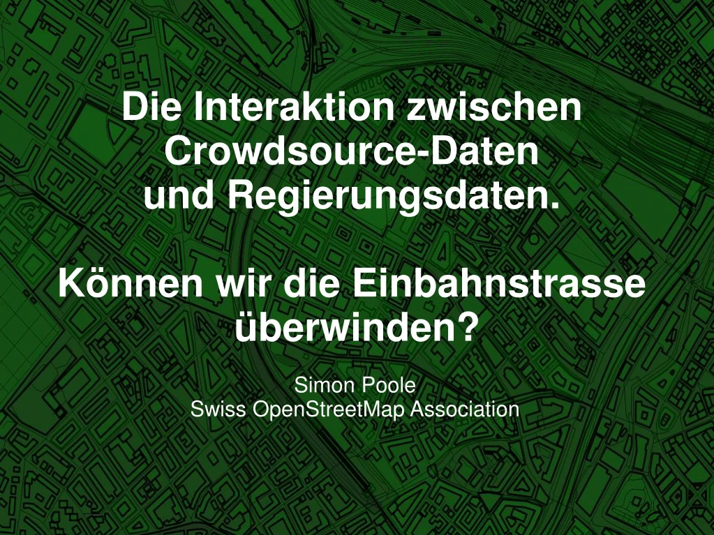 simon poole swiss openstreetmap association