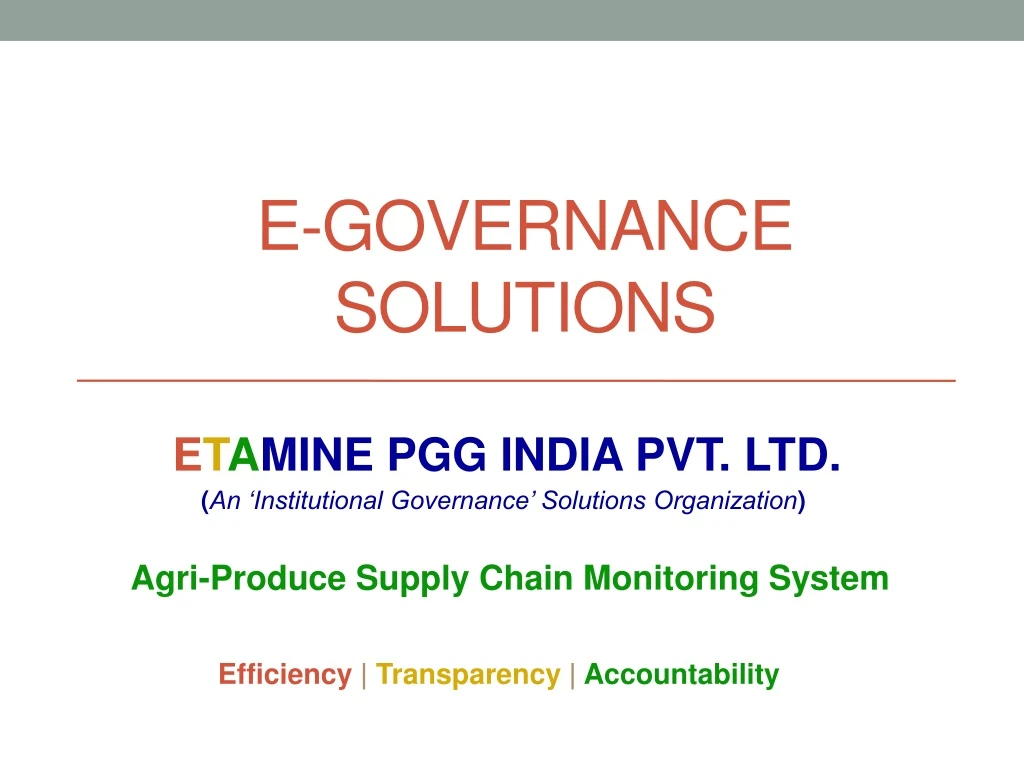 e governance solutions