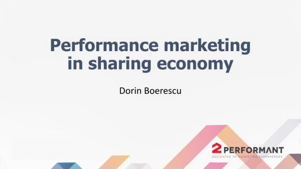 Performance marketing in sharing economy