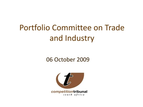Portfolio Committee on Trade and Industry