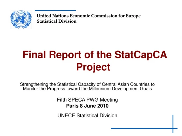 Final Report of the StatCapCA Project