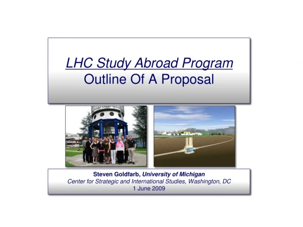 LHC Study Abroad Program Outline Of A Proposal