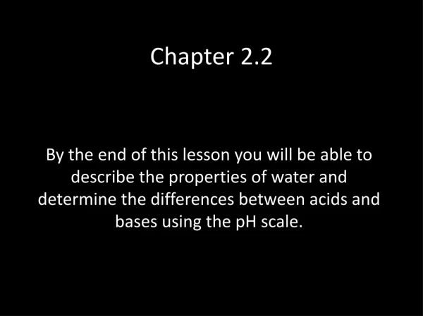 Chapter 2.2