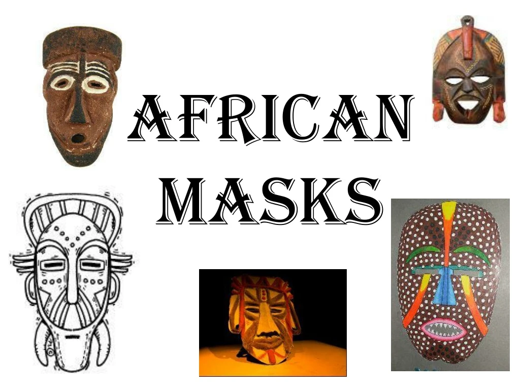 African mask icon, outline style | Stock vector | Colourbox | African masks,  African art paintings, African art