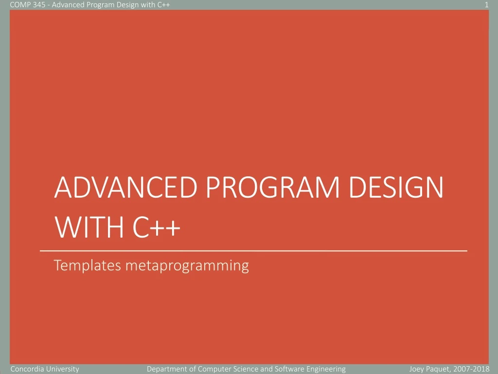 advanced program design with c