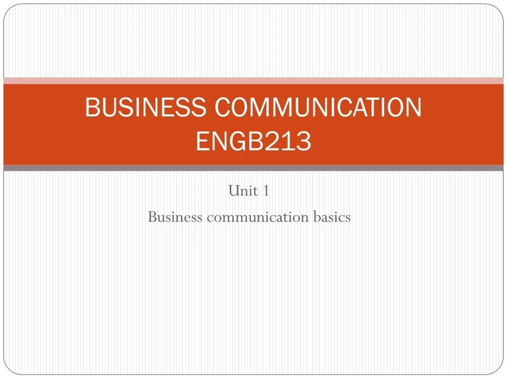 business communication engb213