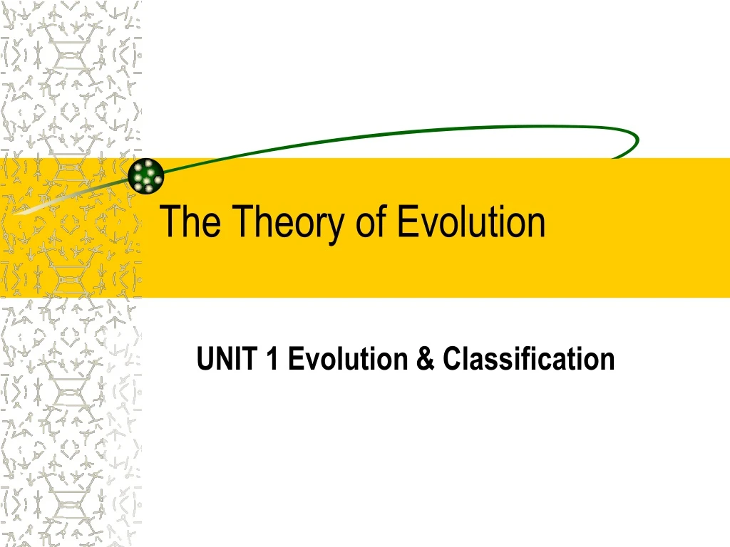 the theory of evolution