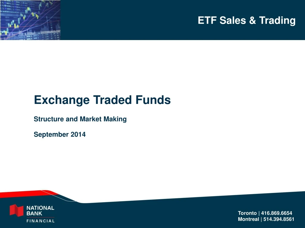 exchange traded funds structure and market making