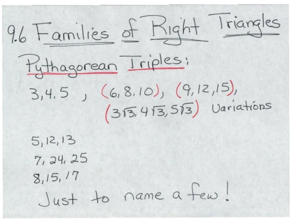 Lots of Pythagorean Triples &amp; Waffles!
