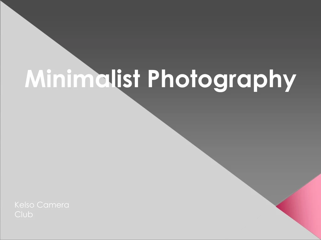 minimalist photography