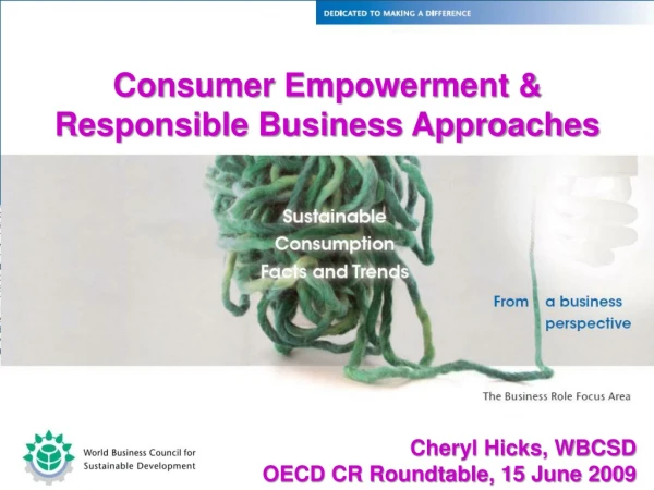 Consumer Empowerment &amp; Responsible Business Approaches