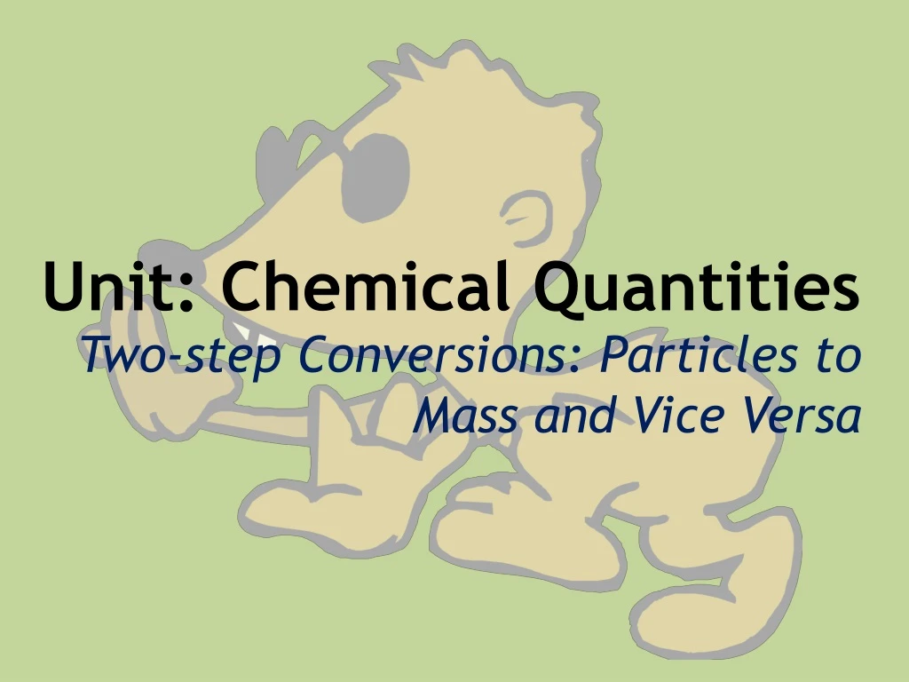 unit chemical quantities