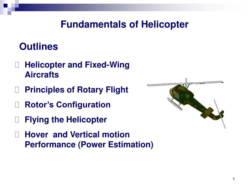 fundamentals of helicopter