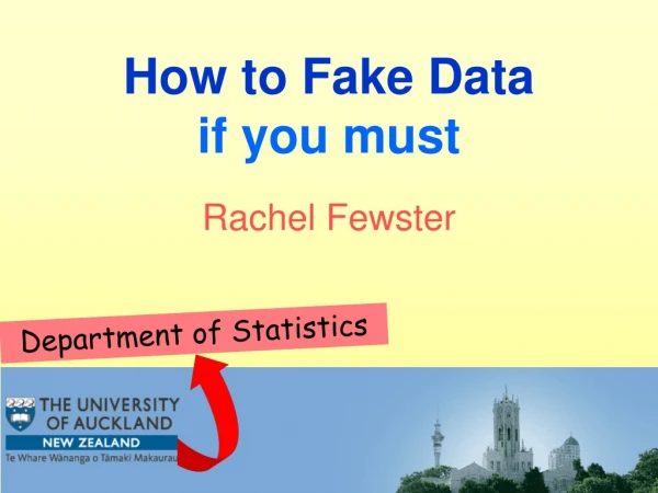 How to Fake Data if you must