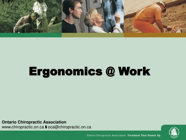 Ergonomics @ Work