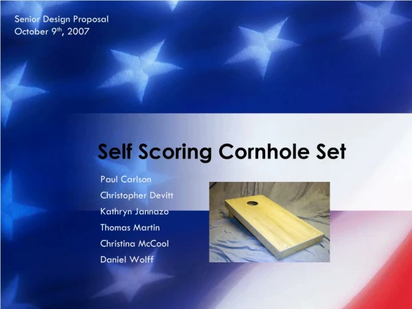 Self Scoring Cornhole Set