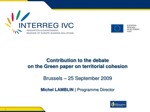 1- What role should the Commission play in encouraging and supporting territorial cooperation?