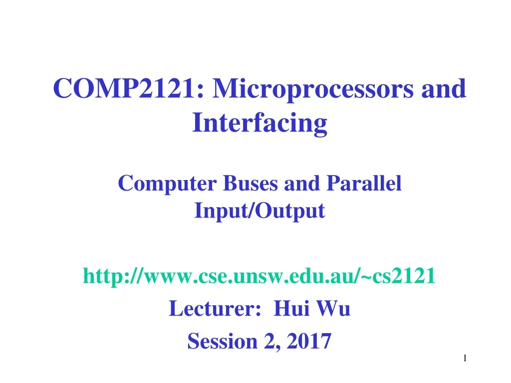 comp2121 microprocessors and interfacing
