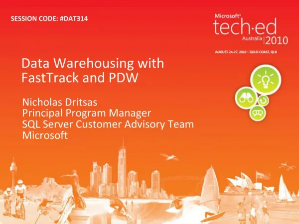 Data Warehousing with FastTrack and PDW