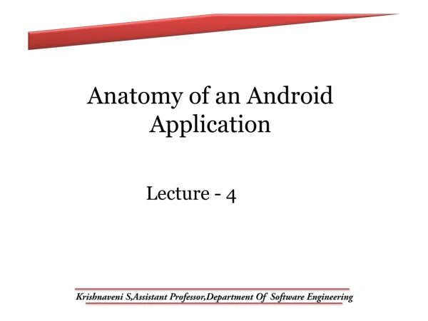 Anatomy of an Android Application
