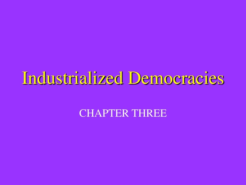 industrialized democracies