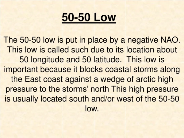50-50 Low