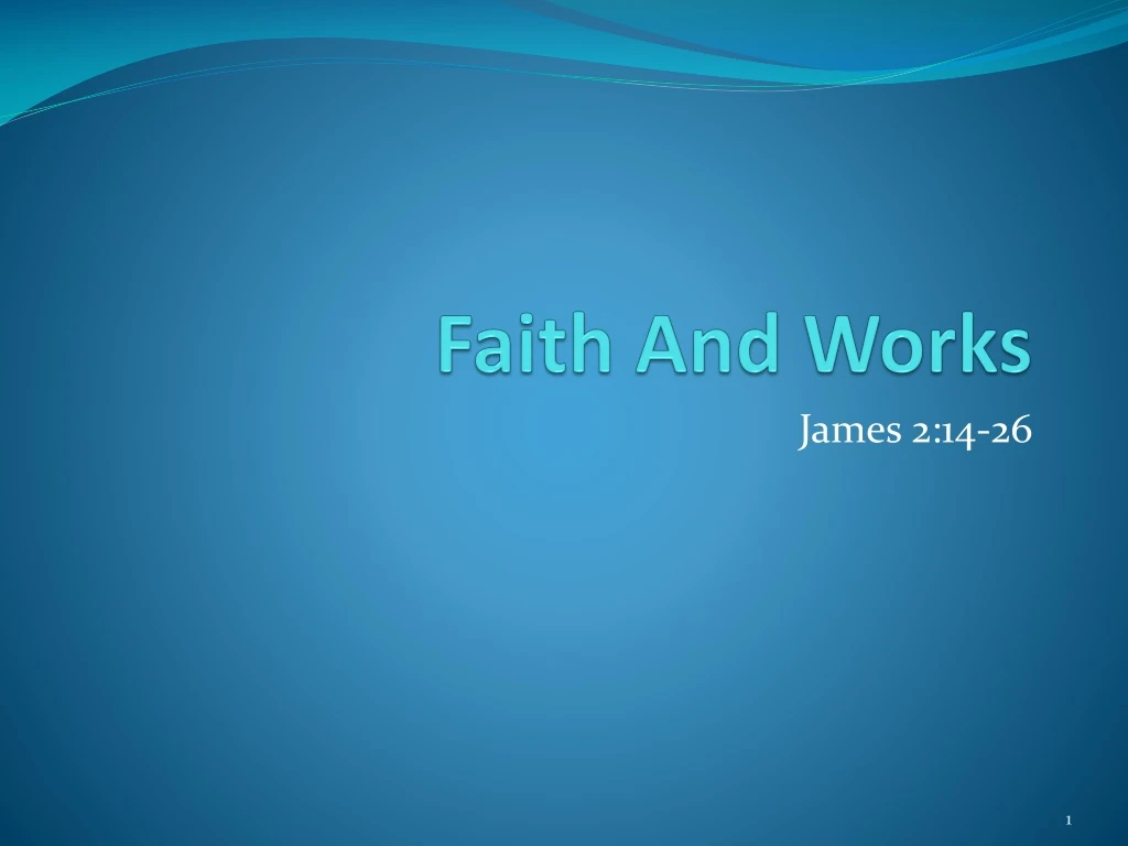 faith and works