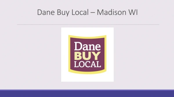 Dane Buy Local – Madison WI