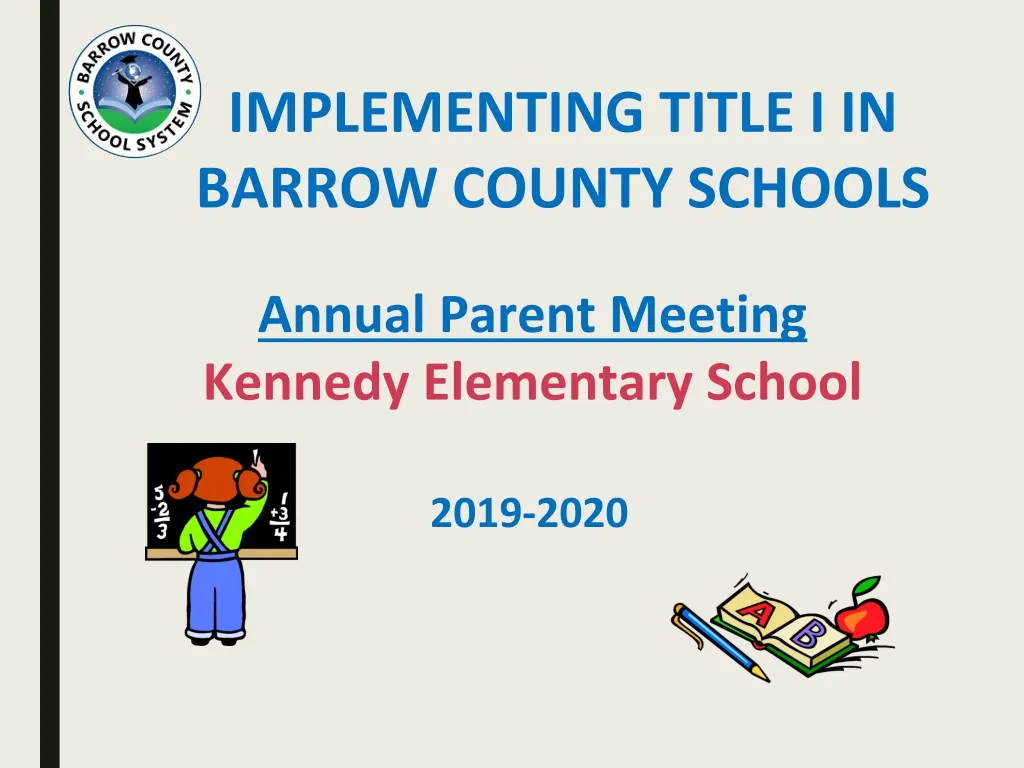implementing title i in barrow county schools